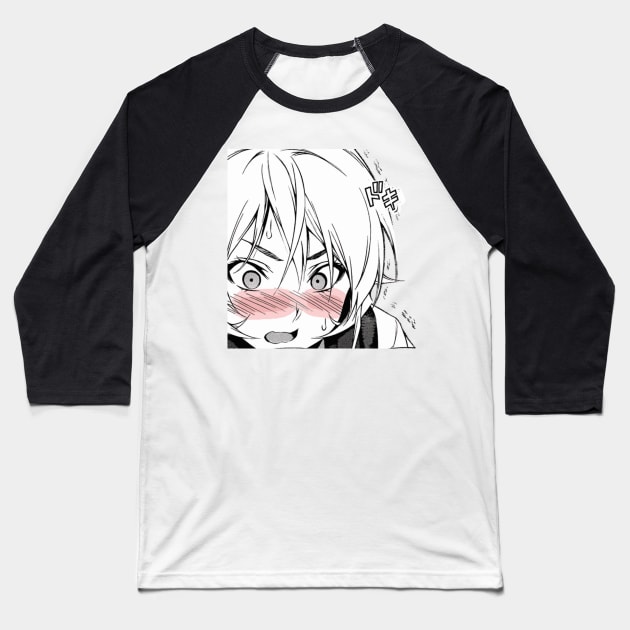 LEWD BLUSH Baseball T-Shirt by MemeShark